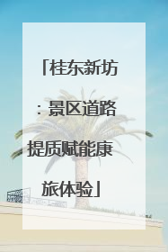 桂东新坊：景区道路提质赋能康旅体验