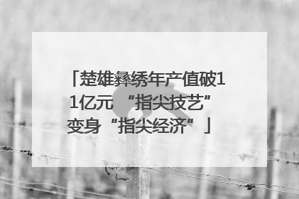 楚雄彝绣年产值破11亿元 “指尖技艺”变身“指尖经济”