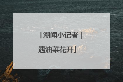 潮闻小记者｜遇油菜花开