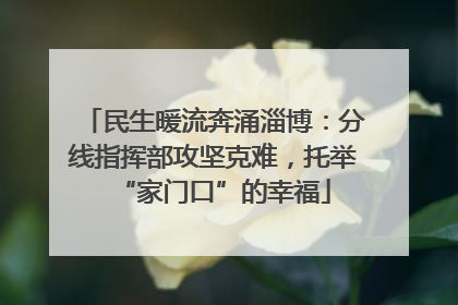 民生暖流奔涌淄博：分线指挥部攻坚克难，托举“家门口”的幸福