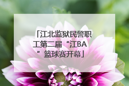江北监狱民警职工第二届“江BA”篮球赛开幕