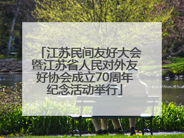 江苏民间友好大会暨江苏省人民对外友好协会成立70周年纪念活动举行