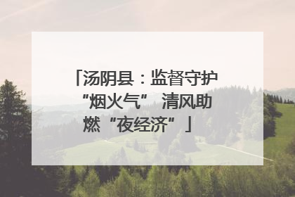 汤阴县：监督守护“烟火气” 清风助燃“夜经济”