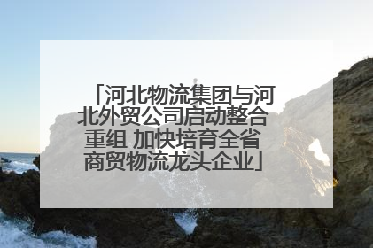 河北物流集团与河北外贸公司启动整合重组 加快培育全省商贸物流龙头企业