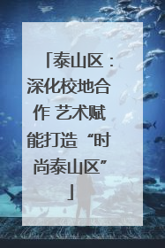 泰山区：深化校地合作 艺术赋能打造“时尚泰山区”