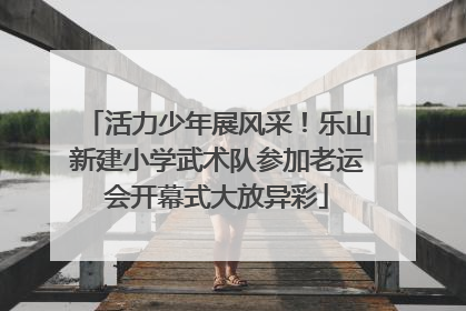 活力少年展风采！乐山新建小学武术队参加老运会开幕式大放异彩