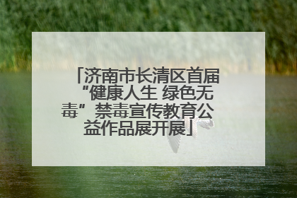 济南市长清区首届“健康人生 绿色无毒”禁毒宣传教育公益作品展开展