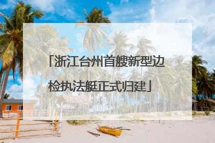 浙江台州首艘新型边检执法艇正式归建