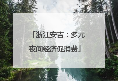 浙江安吉：多元夜间经济促消费