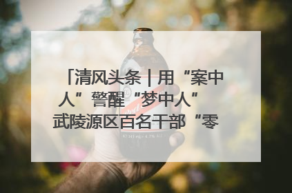 清风头条｜用“案中人”警醒“梦中人” 武陵源区百名干部“零距离”接受警示教育