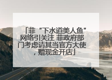菲“下水道美人鱼”网络引关注 菲政府部门考虑请其当官方大使，赠现金开店