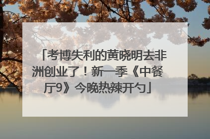 考博失利的黄晓明去非洲创业了！新一季《中餐厅9》今晚热辣开勺