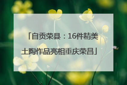 自贡荣县：16件精美土陶作品亮相重庆荣昌