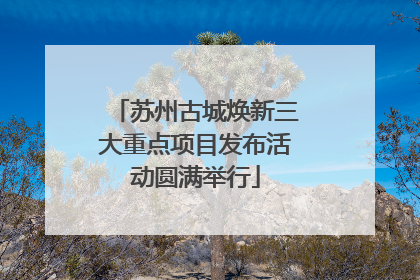 苏州古城焕新三大重点项目发布活动圆满举行
