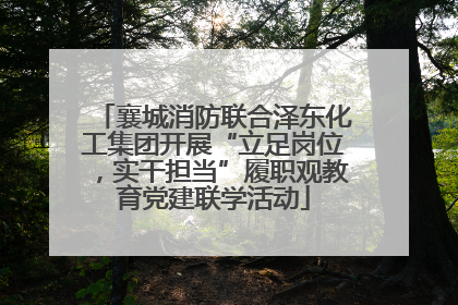 襄城消防联合泽东化工集团开展“立足岗位，实干担当”履职观教育党建联学活动