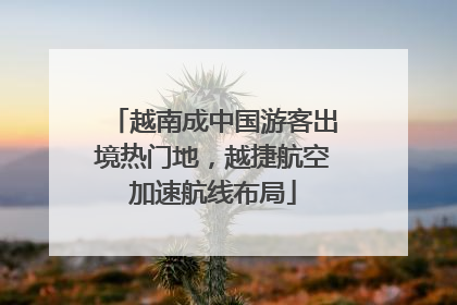 越南成中国游客出境热门地，越捷航空加速航线布局