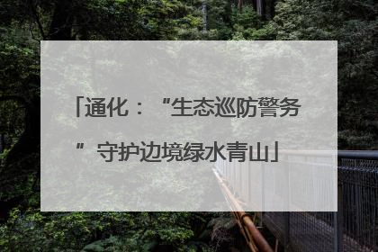 通化：“生态巡防警务”守护边境绿水青山