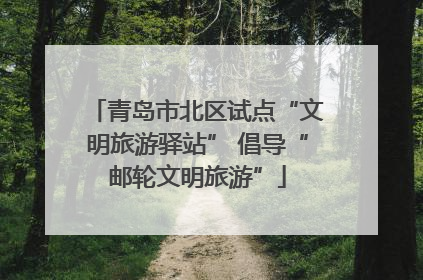 青岛市北区试点“文明旅游驿站” 倡导“邮轮文明旅游”