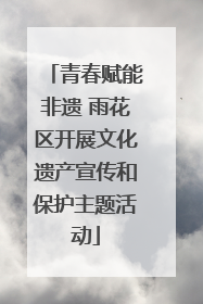 青春赋能非遗 雨花区开展文化遗产宣传和保护主题活动