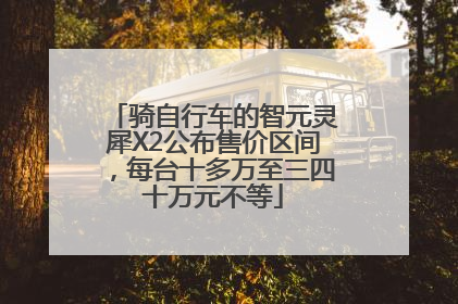 骑自行车的智元灵犀X2公布售价区间，每台十多万至三四十万元不等