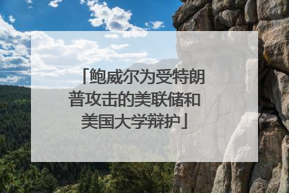 鲍威尔为受特朗普攻击的美联储和美国大学辩护