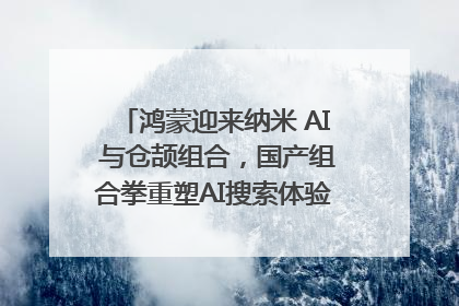 鸿蒙迎来纳米 AI 与仓颉组合，国产组合拳重塑AI搜索体验｜新经济观察