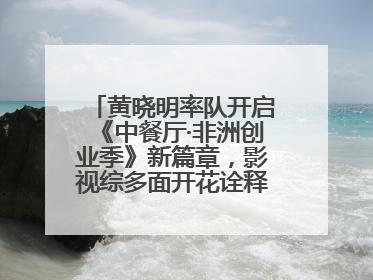 黄晓明率队开启《中餐厅·非洲创业季》新篇章，影视综多面开花诠释全能担当