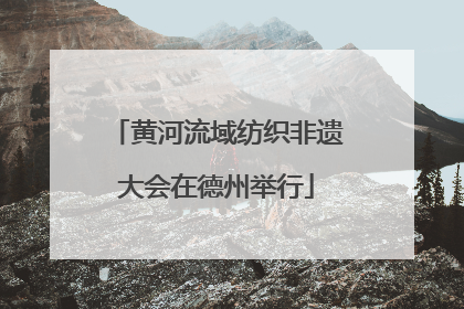黄河流域纺织非遗大会在德州举行