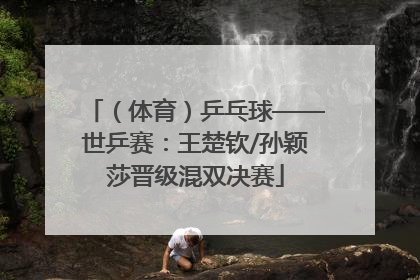 （体育）乒乓球——世乒赛：王楚钦/孙颖莎晋级混双决赛
