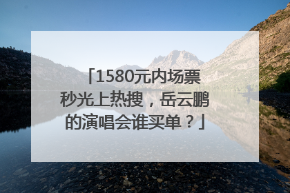 1580元内场票秒光上热搜，岳云鹏的演唱会谁买单？