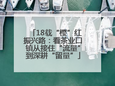 18载“樱”红振兴路：看茶业口镇从接住“流量”到深耕“留量”