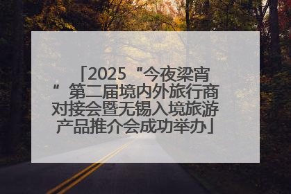 2025“今夜梁宵”第二届境内外旅行商对接会暨无锡入境旅游产品推介会成功举办