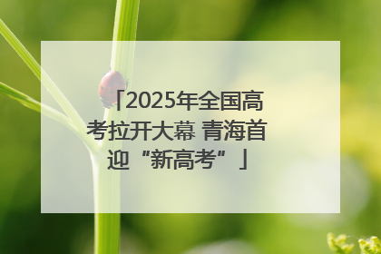 2025年全国高考拉开大幕 青海首迎“新高考”