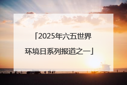 2025年六五世界环境日系列报道之一