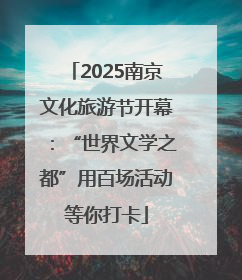2025南京文化旅游节开幕：“世界文学之都”用百场活动等你打卡