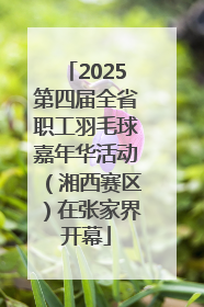 2025第四届全省职工羽毛球嘉年华活动（湘西赛区）在张家界开幕