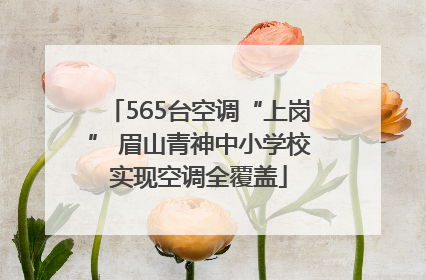 565台空调“上岗” 眉山青神中小学校实现空调全覆盖