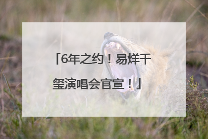 6年之约！易烊千玺演唱会官宣！
