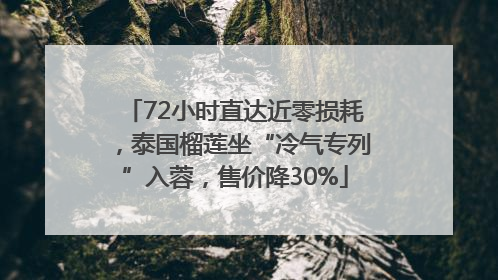 72小时直达近零损耗，泰国榴莲坐“冷气专列”入蓉，售价降30%